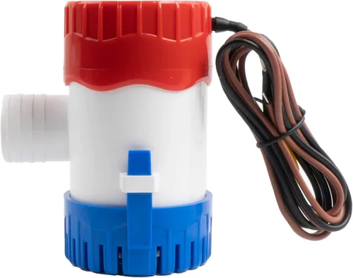 Miniatura 10 de Sanuke Bomba de achique de 500 GPH, salida de 3/4", eléctrica de 12V para accesorios de bomba de agua marina sumergible para barco, bomba de agua