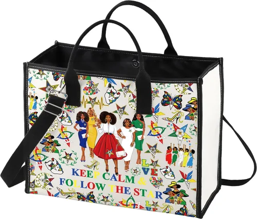 Miniatura 9 de LEVLO Bolsa de cosméticos de hermandad de hermandad de mujeres regalo para hermana Keep Calm And Follow The Star Sisterhood Merch, Sigue a The Star