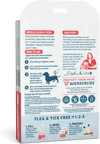 Miniatura 8 de Wondercide - Repelente contra pulgas y garrapatas para perros - Repelente de pulgas, garrapatas y mosquitos, prevención para perros con aceites