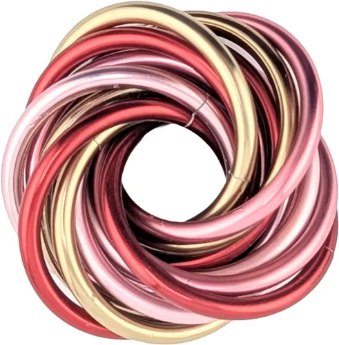 Miniatura 56 de Möbii Fidget Ball (MultiColor): Herramienta de alivio del estrés, ansiedad y estimulación para ADHD, silenciosa, ideal para el hogar, viajes, Rosa