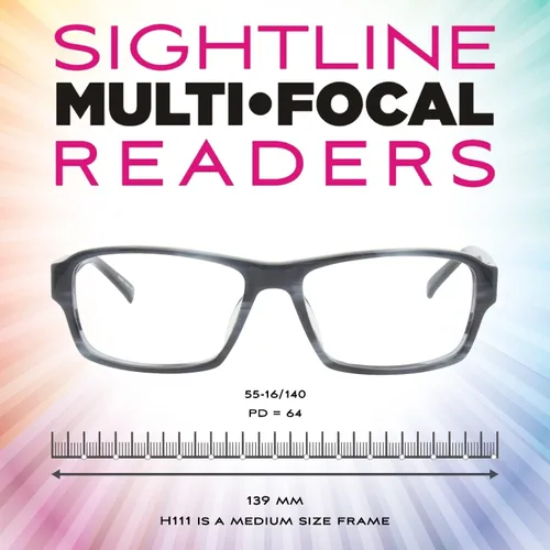Miniatura 3 de Sightline Gafas de lectura multifoco de ajuste medio H111