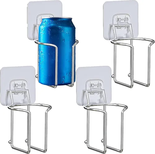 Miniatura 8 de Skywin - Portavasos montado en la pared - Paquete de 2 portavasos de metal grande para yate, camión, automóvil, caravana. Se instala en paredes
