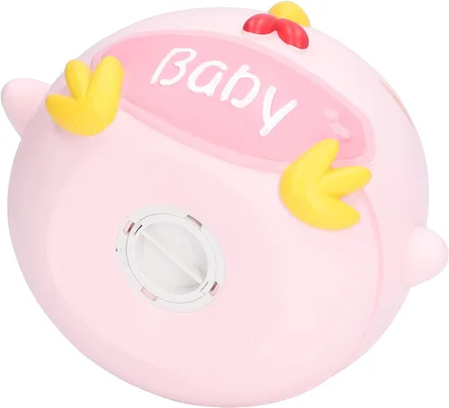 Miniatura 8 de Hucha de pollo de dibujos animados para niños, banco de monedas de vinilo de gran capacidad, caja de dinero irrompible pintada a mano para niños