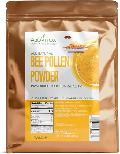 Miniatura 8 de Alovitox Gránulos de Polen de Abeja 8 Oz Polen de Abeja 100% Puro y Orgánico para Dragones Barbudos Superalimento Polen de Abeja Orgánico