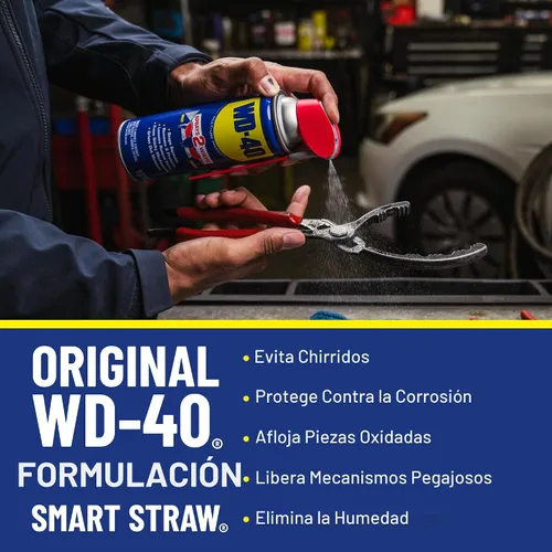 Miniatura 4 de WD-40 Fórmula original, producto multiusos con aerosoles inteligentes de paja de 2 maneras, 14.4 onzas [paquete de 2]
