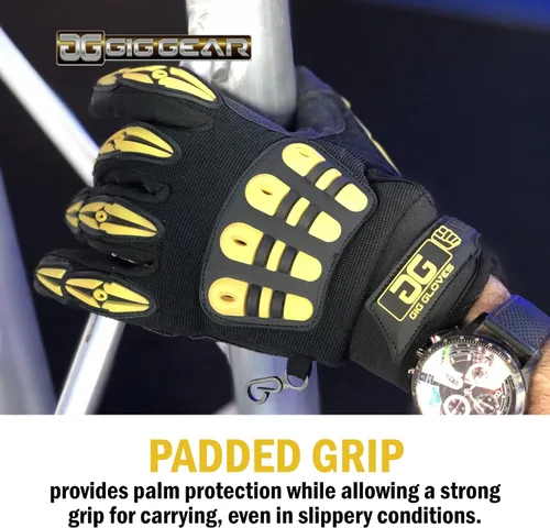 Miniatura 7 de Gig Gear Guantes de trabajo de alta visibilidad, hechos para profesionales de giras, espectáculos, teatros y eventos en vivo y producción in situ