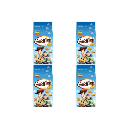 Miniatura 20 de Goldfish Mega Bites Galletas de Queso Cheddar Fuerte, Bolsa de 5.9 Oz