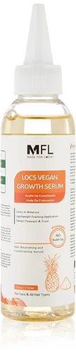 Miniatura 9 de Locs - Suero de crecimiento vegano Aceite de rastas (aroma de piña, arándano y menta) 4 onzas (arándano)