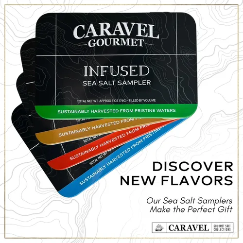 Miniatura 6 de Caravel Gourmet - Sales de mar ahumadas - Ahumadas naturalmente sobre madera del noroeste del Pacífico, ahumado intenso, delicioso, totalmente