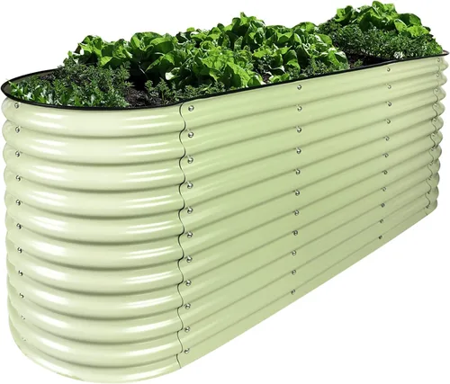 Miniatura 14 de Olle Camas de jardín elevadas galvanizadas para exteriores, 17 pulgadas de alto, 12 en 1, macetas elevadas para cultivar hierbas, verduras, flores