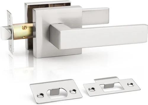 Miniatura 32 de KNOBWELL Paquete de 1 manija de puerta interior negra para uso en interiores, reversible para izquierda y derecha sin llave Negro