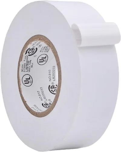 Miniatura 86 de WOD ETC766 - Cinta eléctrica blanca de uso general de grado profesional con núcleo certificado UL/CSA. Cinta eléctrica adhesiva de goma vinílica