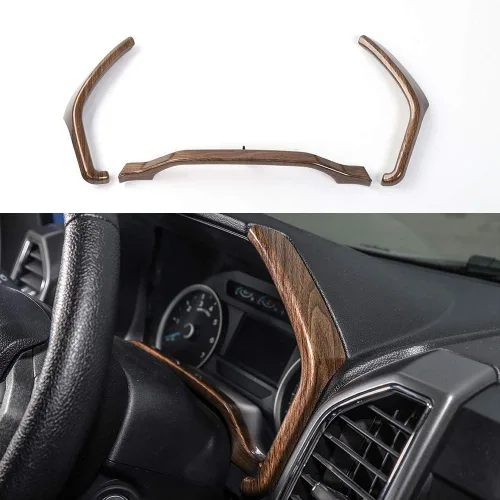 Miniatura 9 de Voodonala Moldura cromada de salpicadero para Ford F150 F250 F350 Super Duty 2015, 2016, 2017, 2018, 2019, 2020, cromado Cromo