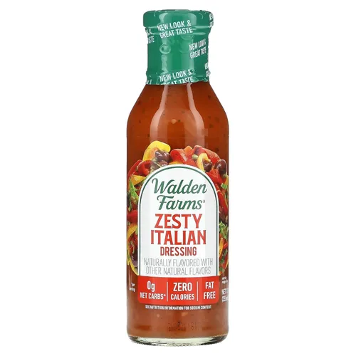 Miniatura 12 de Walden Farms Vinagreta de Tomate Seco al Sol – Aderezo sin calorías, bajo en carbohidratos, apto para dieta keto, vegano, sin azúcar con rico sabor