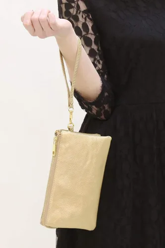 Miniatura 3 de RIAH FASHION Cartera convertible de cuero vegano para bolso de mano Bolso pequeño para teléfonoranuras para tarjetas y muñeca desmontablebandolera