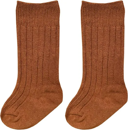 Miniatura 8 de QandSweat - Calcetines altos unisex para bebé, sin costuras, para niños y niñas, de algodón, uniformes