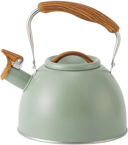 Miniatura 10 de Hervidor de té silbante – Hervidor de té de 3.1 cuartos de galón, tetera silbante de acero inoxidable para estufa, tetera silbato de 3 litros