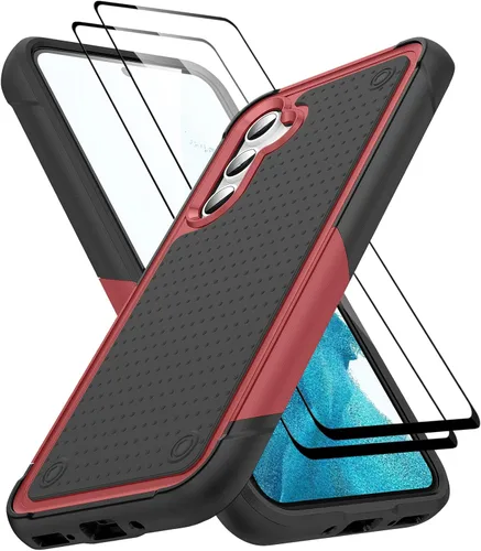 Miniatura 122 de Jeylly Compatible con Samsung Galaxy A22 5G Funda, Funda Samsung A22 5G con 2pcs protectores de pantalla de vidrio templado