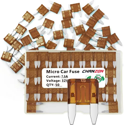 Miniatura 8 de Chanzon Fusible de hoja mini ATM/APM de 7.5 A con certificación UL, 10 fusibles automáticos de 7.5 amperios y 32 V, soplado rápido para automóvil