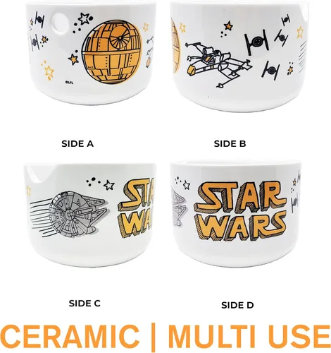 Miniatura 3 de Katalyst Licencias y promociones Star Wars Ramen Bowl y palillos Space Chase Millenium Falcon Tie Fighter X-Wing