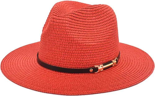 Miniatura 11 de Moda Primavera Verano Protector Solar Cap Pearl Accesorios Sombrero de Sol Ala Ancha Retro Jazz Top Hat Mujer Sombrero de paja