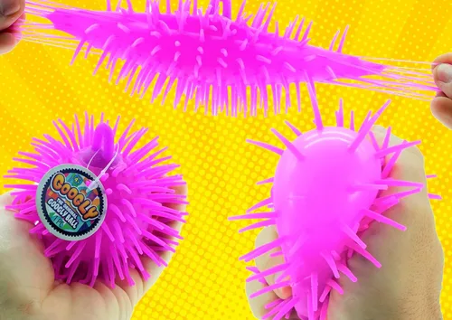Miniatura 3 de JA-RU Googly Bola de Goma Inflable con Pinchos (1 Unidad Surtida) Tentáculos Suaves, Blandos y Elásticos. Juguete Sensorial Colorido para Niños.