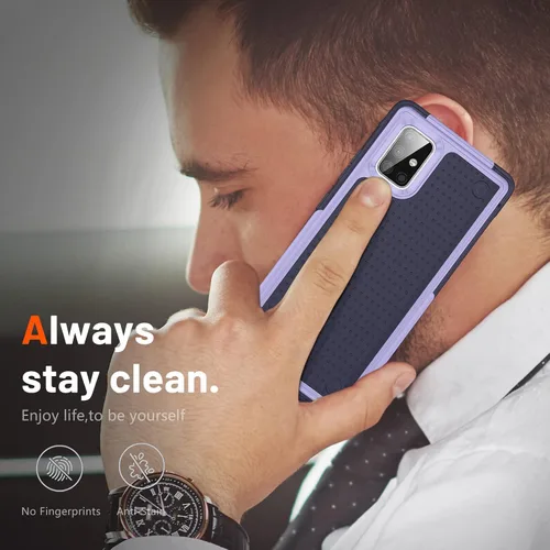 Miniatura 8 de Diseñado para Samsung Galaxy A71 5G Funda 2 en 1 Regalo Grado Militar Protección contra Caídas Cubierta Resistente de Servicio Pesado a Prueba