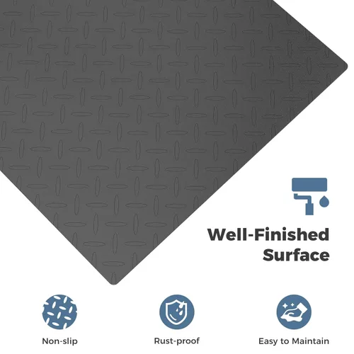 Miniatura 4 de Báscula industrial de suelo de 36 x 36 pulgadas, báscula de almacén de alta resistencia con indicador digital, báscula de palé precisa para pesaje