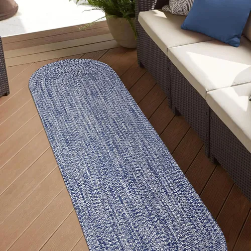 Miniatura 32 de Superior Alfombra de área grande para interiores y exteriores, reversible, trenzada, decoración del piso del hogar para sala de estar, cocina