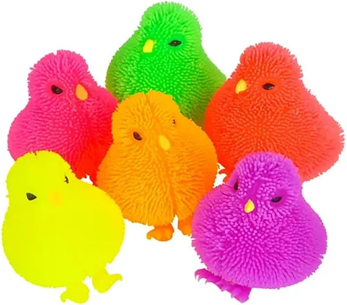 Miniatura 3 de The Dreidel Company 12 unidades de patos de goma acolchados de pollo para niños, juguete para aliviar el estrés para niños, pato de baño