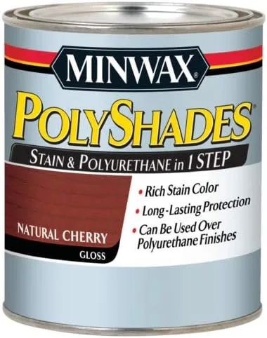 Miniatura 36 de Minwax PolyShades Tinte de Madera + Acabado de Poliuretano – Cuarto, Roble Misión, Brillo Mission Oak