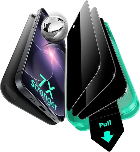 Miniatura 10 de ESR Paquete de 3 protectores de pantalla de privacidad 9H+ Glass para iPhone 17 Pro, [grado militar, inastillables y altamente duraderos] vidrio