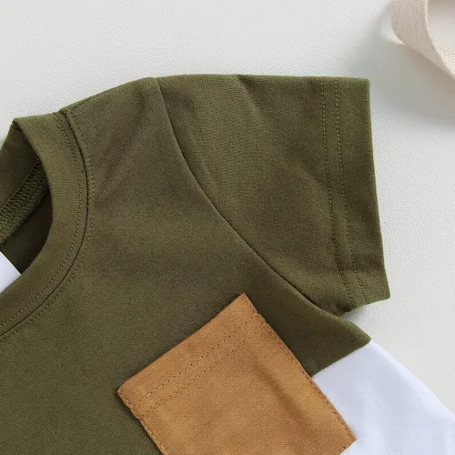 Miniatura 5 de Conjunto de camiseta de manga corta para bebé niño y niña, camiseta de manga corta, pantalones cortos casuales, ropa para recién nacidos, 6, 12, 18