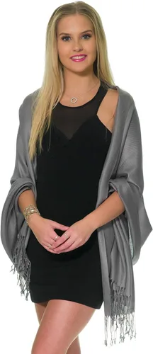 Miniatura 62 de Pashminas, chales y mantones para usar con vestidos de noche y en bodas, grandes y suaves