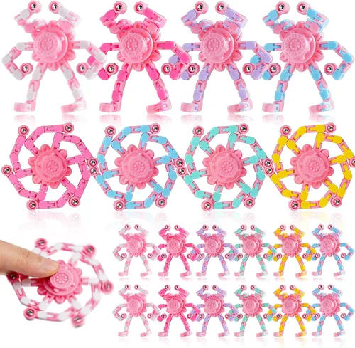 Miniatura 11 de 24 juguetes sensoriales transformables para aliviar el estrés para niños y niñas de 8 a 13 años, giroscopios y recuerdos de fiesta, regalos