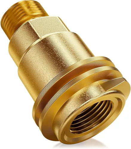 CALPOSE Adaptador de propano QCC1, adaptador de manguera de montaje de gas propano 5042 con rosca de tubo de 1/4 pulgadas y conector QCC1 macho y