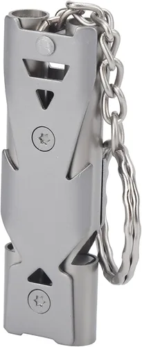 Pilipane Silbatos de emergencia, silbato de supervivencia de emergencia de aluminio para camping, senderismo, caza, deportes al aire libre, sonido