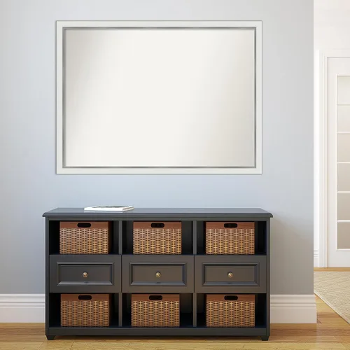 Miniatura 869 de Amanti Art Espejo personalizado, espejo estrecho de baño de oro blanco, espejo de pared o espejo de tocador de baño sobre el fregadero