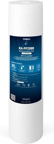 Miniatura 10 de Filtros de agua de repuesto para sedimentos grandes de 1 micrón, cartuchos de 4.5 x 10 pulgadas de Ronaqua bien combinados con RFC-BBSA, W15-PR