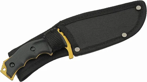 Miniatura 6 de SZCO Full Tang - Cuchillo de caza de 8.5 pulgadas, cuchillo de campamento con mango ABS, hoja y funda de acero inoxidable, cuchillo de bolsillo