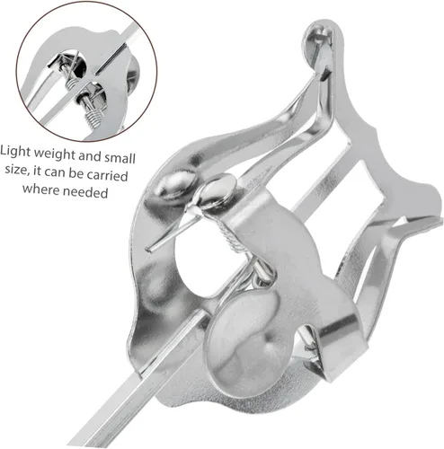 Miniatura 7 de FAVOMOTO 2pcs Marching Music Lyre Clip for Alto Saxophone Sturdy Music Score Holder Clip for Marching Band Lightweight Design Portable Saxophone