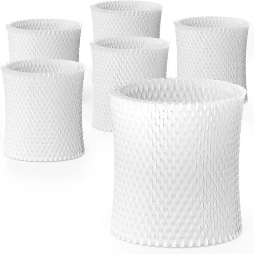 Leemone Paquete de 6 Filtros de Reemplazo para Humidificador de Cama Compatible con Humidificadores de Cama con Dosel y de Guardería, Hecho con