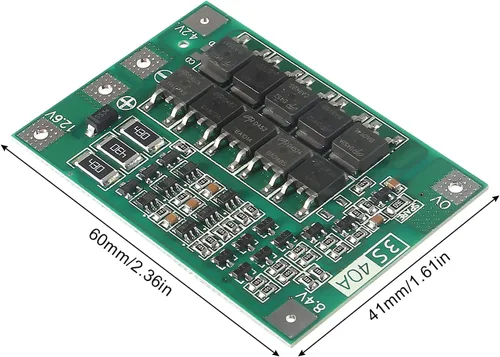 Miniatura 6 de Tablero de protección del PWB BMS de 3S 12V 40A para el módulo de la célula de batería de litio 18650 Li-ion