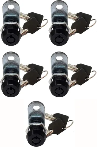 Miniatura 10 de Cerradura de leva tubular con llaves extraíbles, llaves iguales removibles. Cerradura de almacenamiento para compartimento de RV, cerraduras
