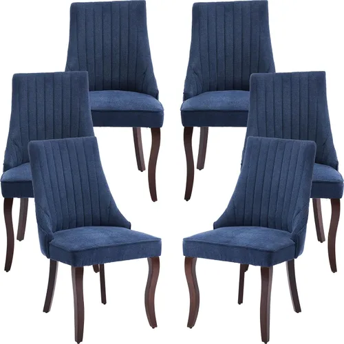 Miniatura 18 de ODUSE-DAILY Juego de 2 sillas de comedor de mediados del siglo en color beige, juego de 2 sillas modernas para cocina y comedor, sillas tapizadas