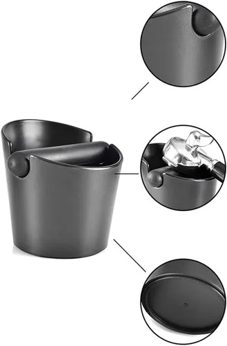 Miniatura 6 de Contenedor de café para café expreso, caja de golpeo para expreso, antideslizante, para café y escoria, cubo de café molido, para el hogar