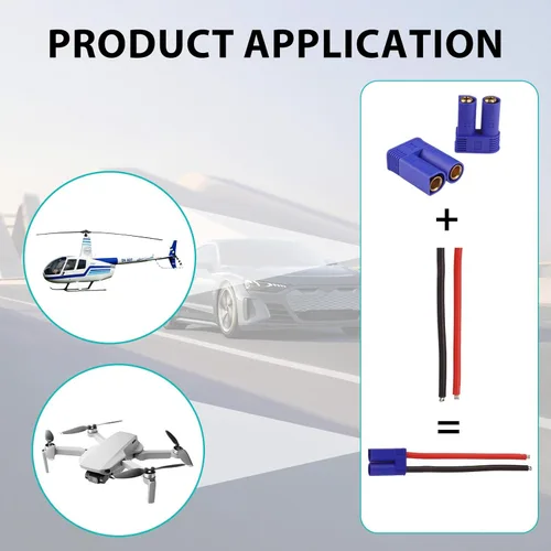 Miniatura 4 de 5 pares de conectores de batería EC5 Banana Plug Adaptador hembra macho de 0.197 in Conector de bala dorada para EC5 RC ESC LIPO Dispositivo