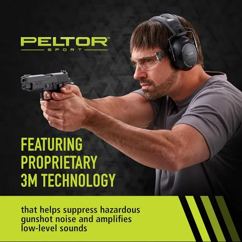 Miniatura 2 de Peltor Sport Tactical 500 - Orejeras de protección auditiva Bluetooth, clasificación de reducción de ruido de 25 dB, auriculares electrónicos