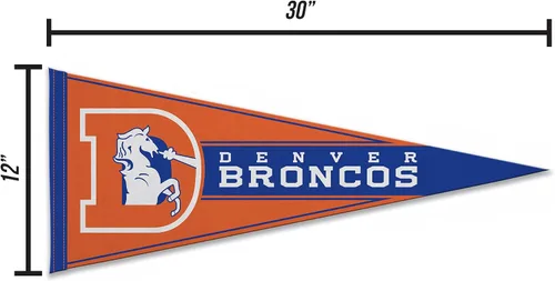 Miniatura 4 de Rico Industries NFL FootballRetro 12" x 30" Felt Wall Décor Pennant - Great for Home/Bed Room/Man Cave Décor