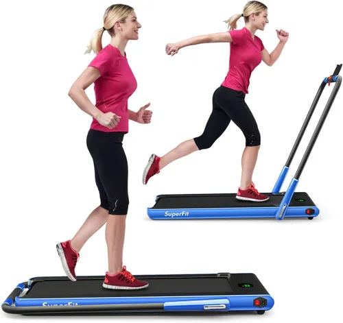 Miniatura 11 de GYMAX - Alfombrilla de caminar, 2 en 1, instalación gratuita, debajo del escritorio, caminadora con aplicación inteligente, control remoto